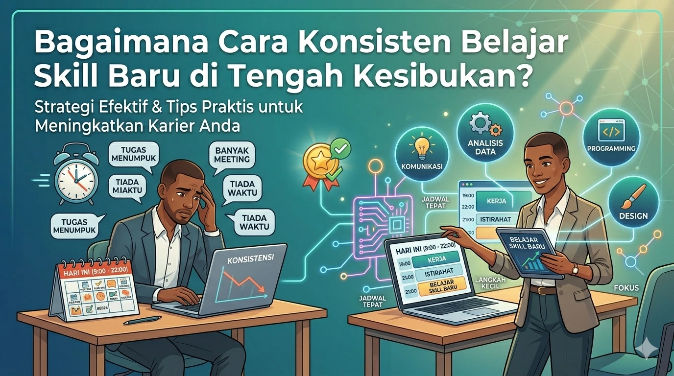 Bagaimana Cara Konsisten Belajar Skill Baru di Tengah Kesibukan?